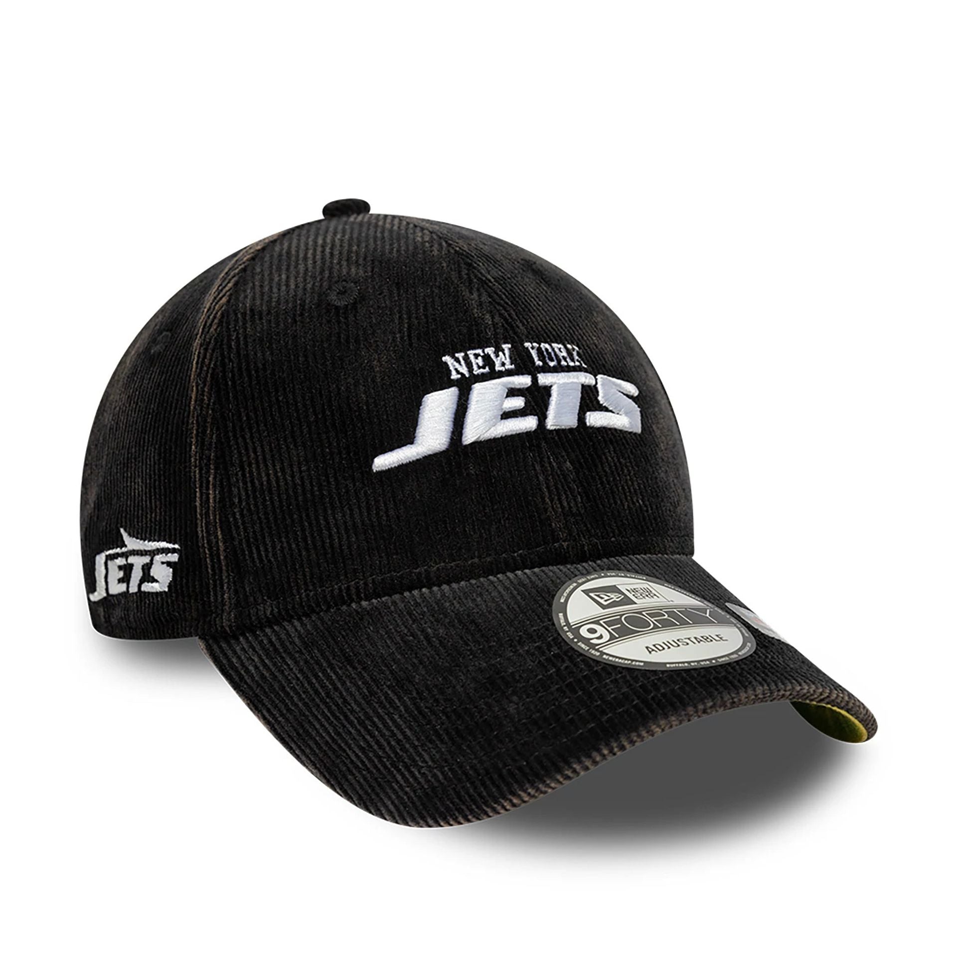 This is a New York Jets NFL International Series Games 2024 Black 9FORTY Adjustable Cap 1