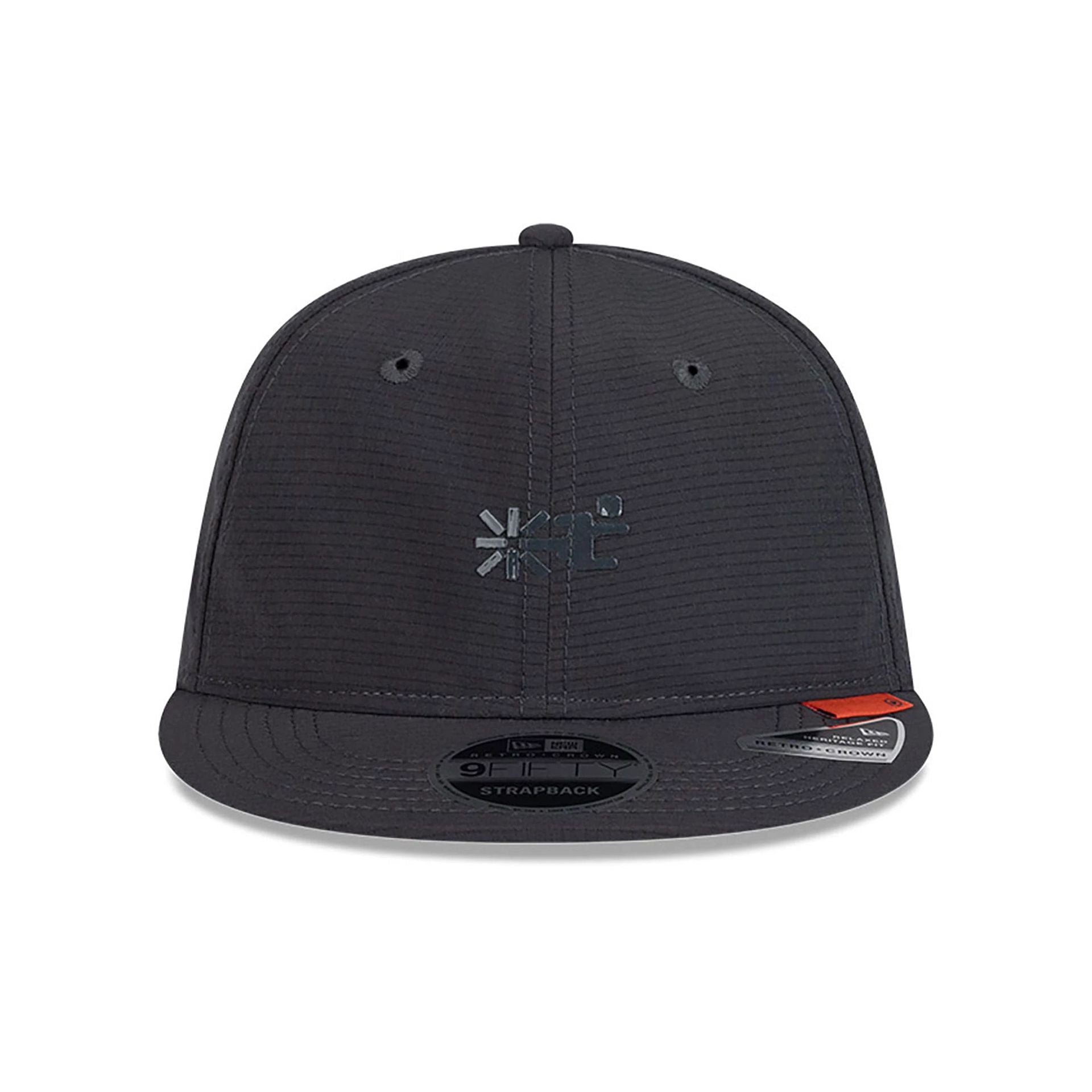 This is a Hermanos Koumori x New Era Dark Grey Retro Crown 9FIFTY Strapback Adjustable Cap 3