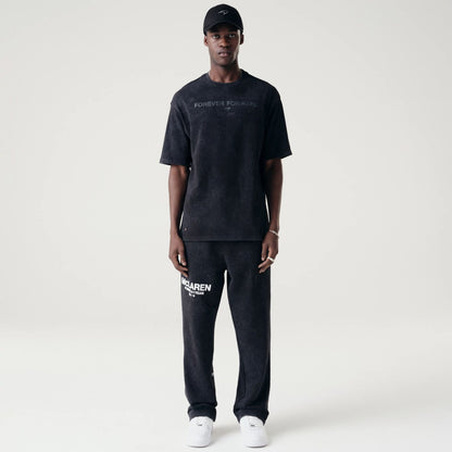 The Male model is wearing McLaren Racing Washed Pack Black Oversized T-Shirt 8