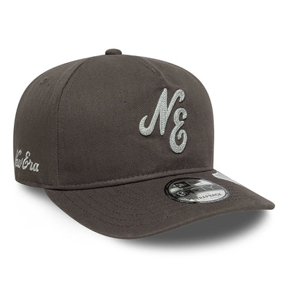 This is a New Era Tonal Cotton Dark Grey 9FIFTY A-Frame Adjustable Cap 1