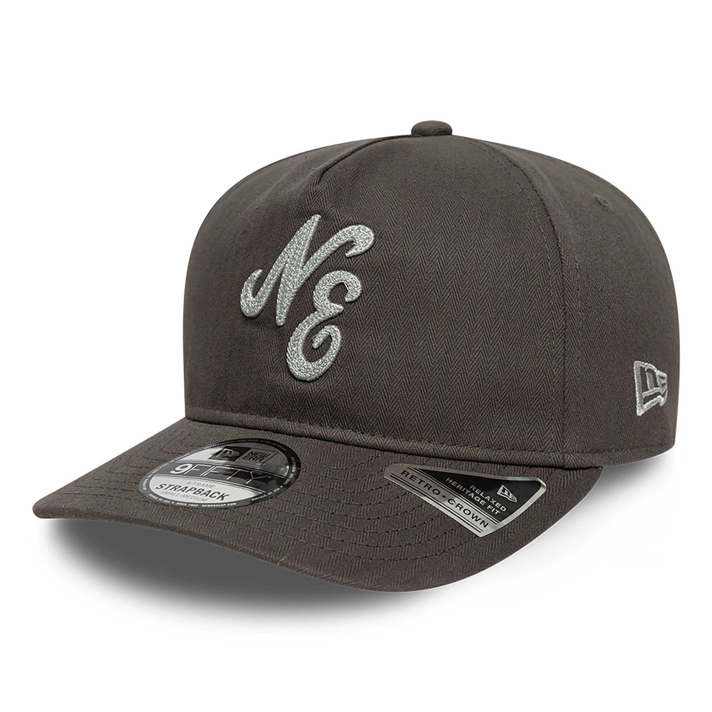 This is a New Era Tonal Cotton Dark Grey 9FIFTY A-Frame Adjustable Cap 3