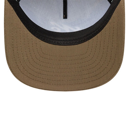 This is a New Era Tonal Cotton Pastel Brown 9FIFTY A-Frame Adjustable Cap 4