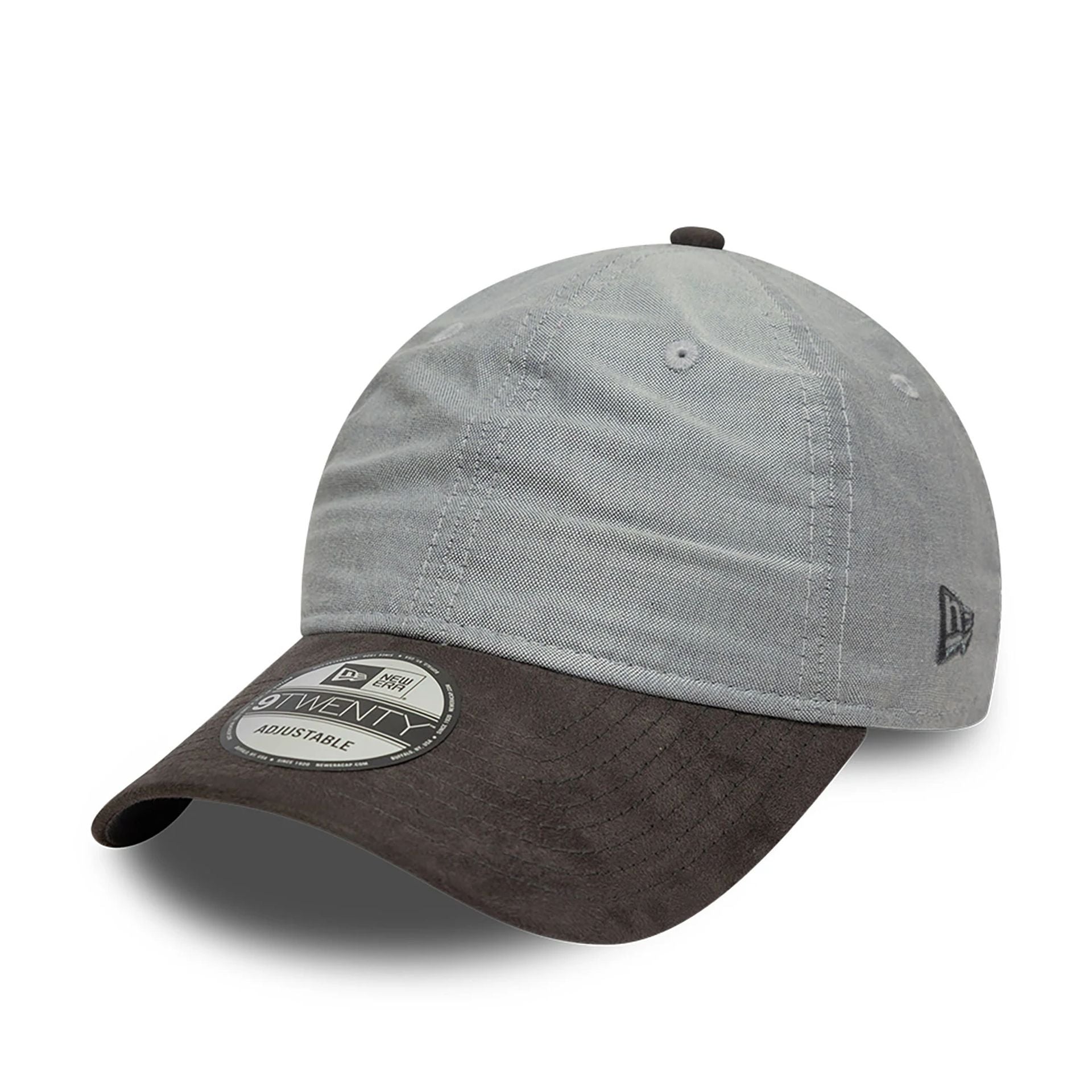 This is a New Era Chambray Grey 9TWENTY Adjustable Cap 1