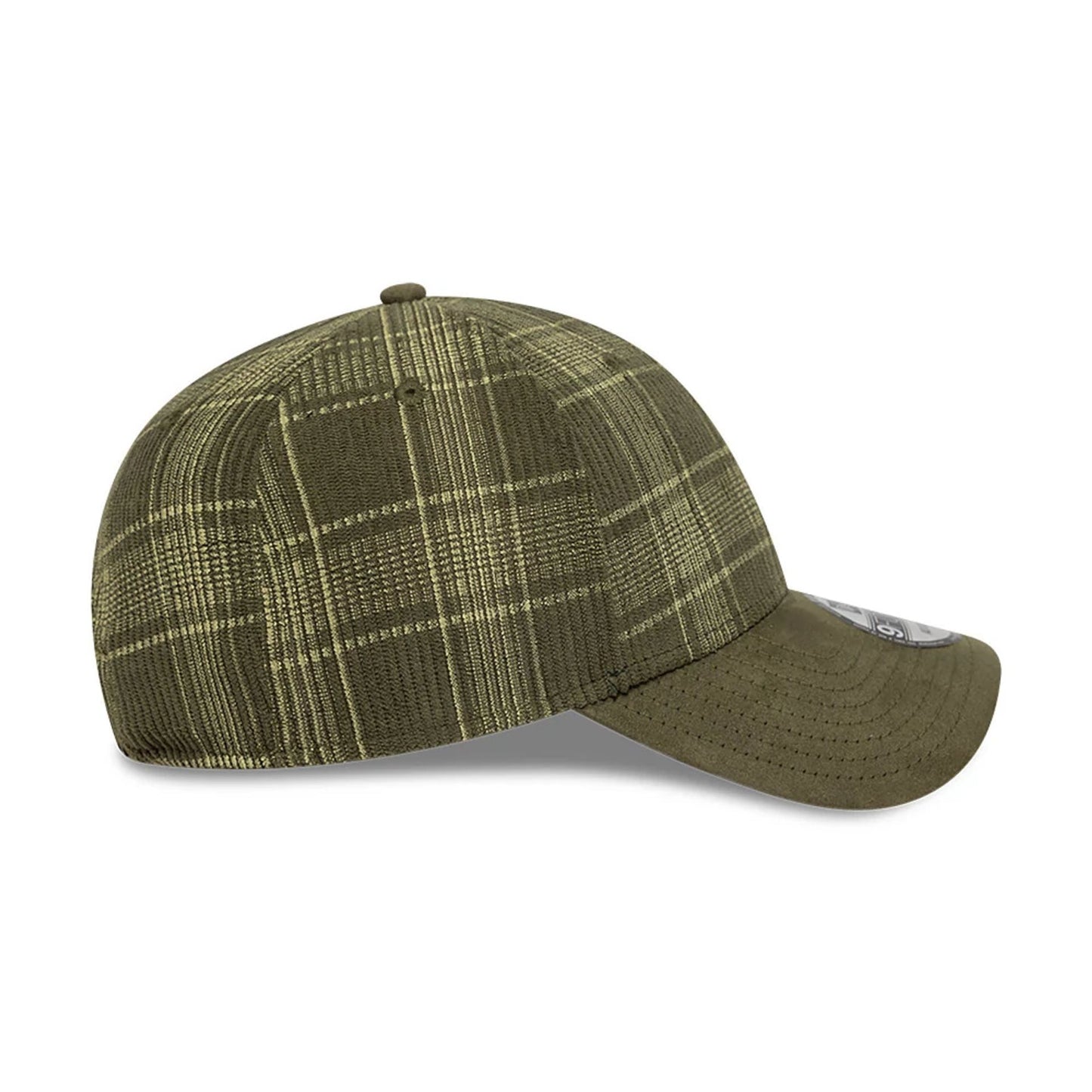 This is a New Era Cord Plaid Dark Green 9FORTY Adjustable Cap 6