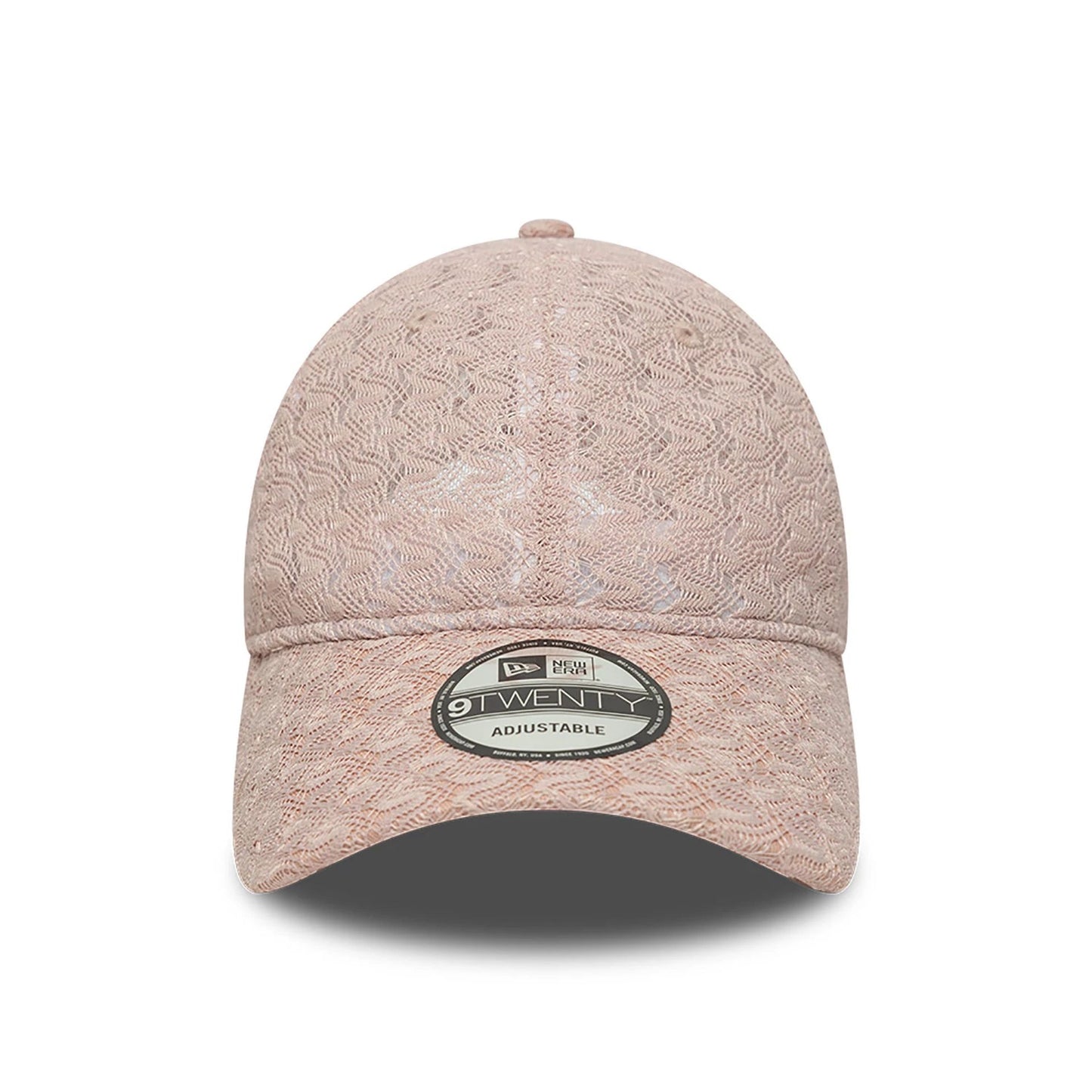 This is a New Era Lace Pastel Pink 9TWENTY Adjustable Cap 2