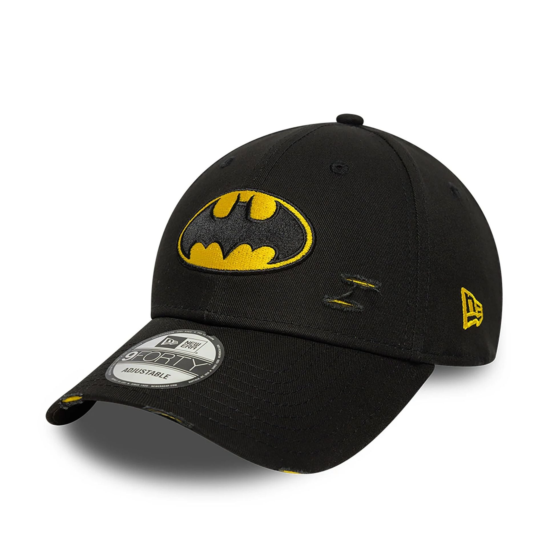 This is a Batman Distressed Black 9FORTY Adjustable Cap 1