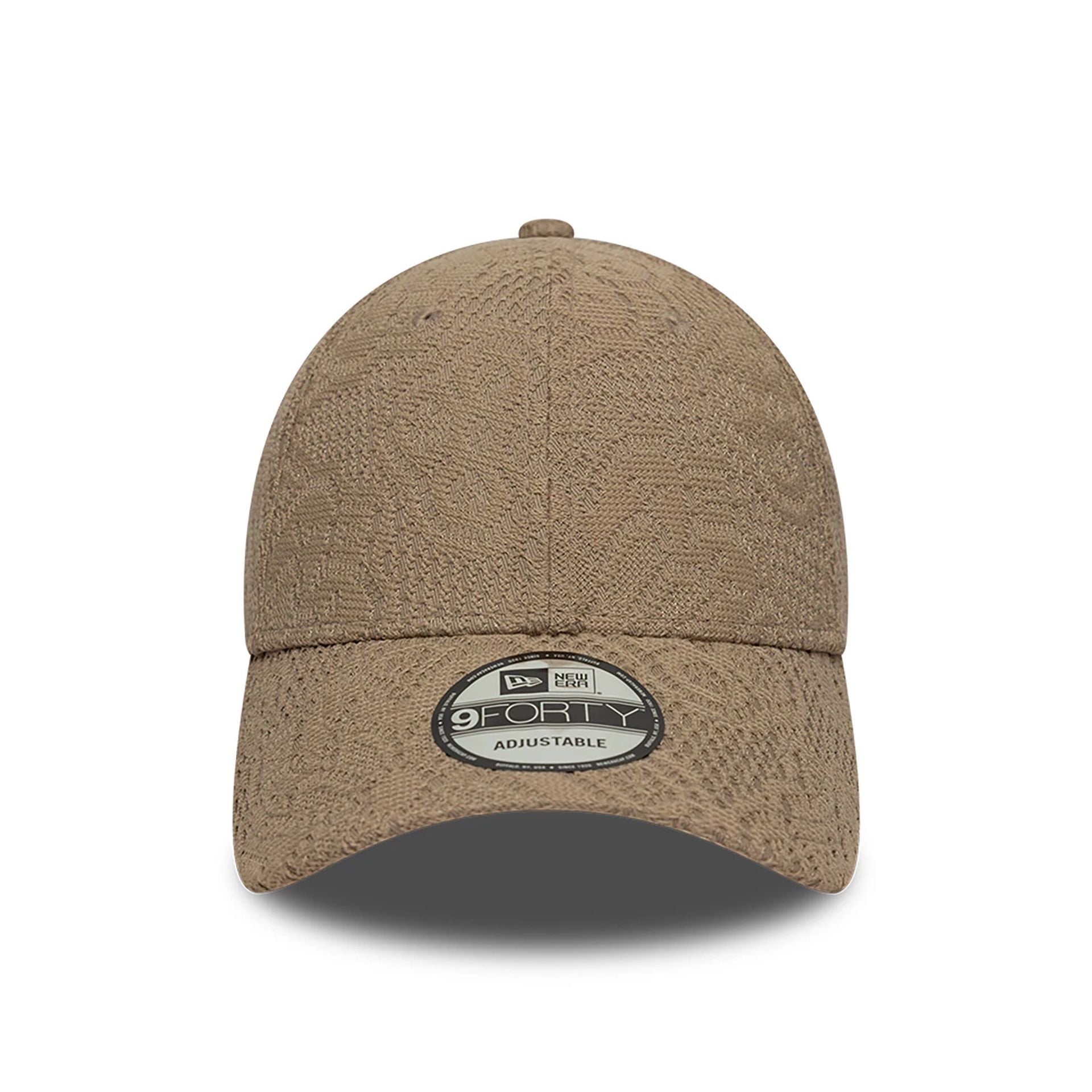 This is a New Era Neutral Lace Dark Beige 9FORTY Adjustable Cap 2