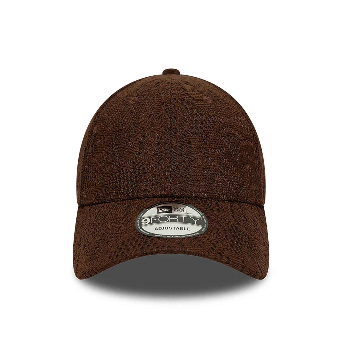 This is a New Era Neutral Lace Dark Brown 9FORTY Adjustable Cap 2