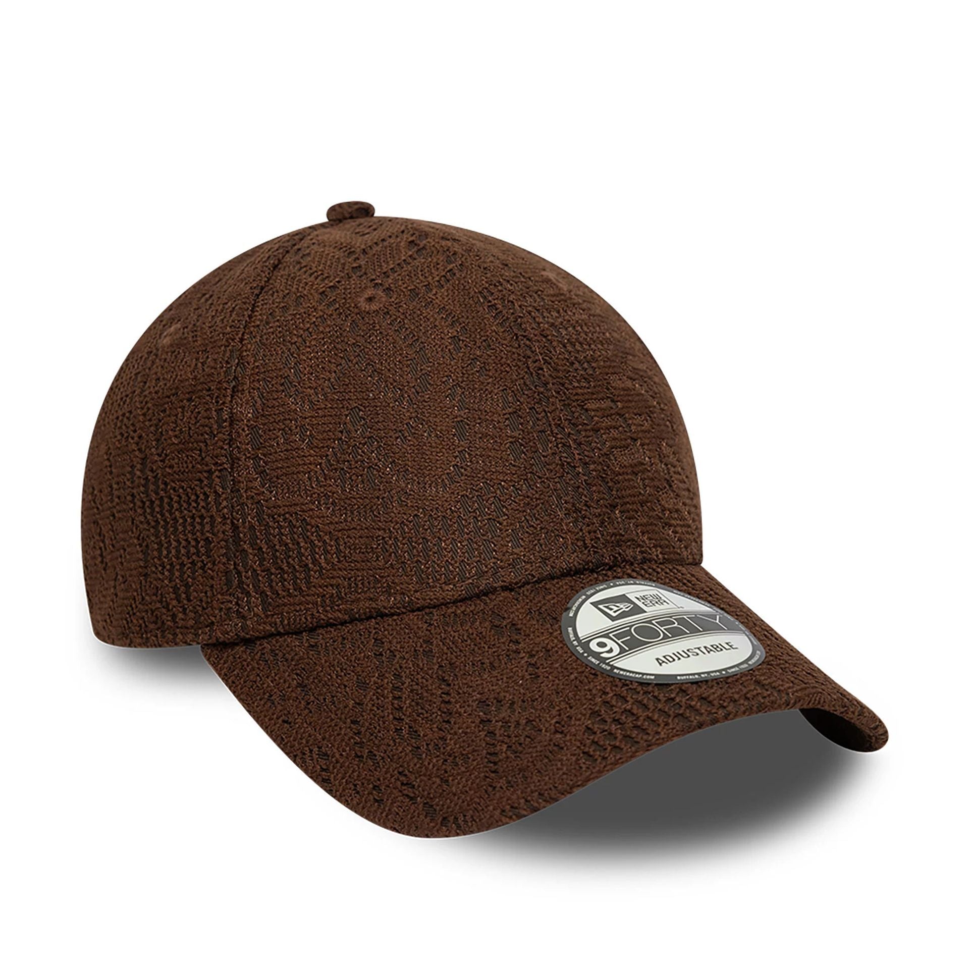 This is a New Era Neutral Lace Dark Brown 9FORTY Adjustable Cap 3