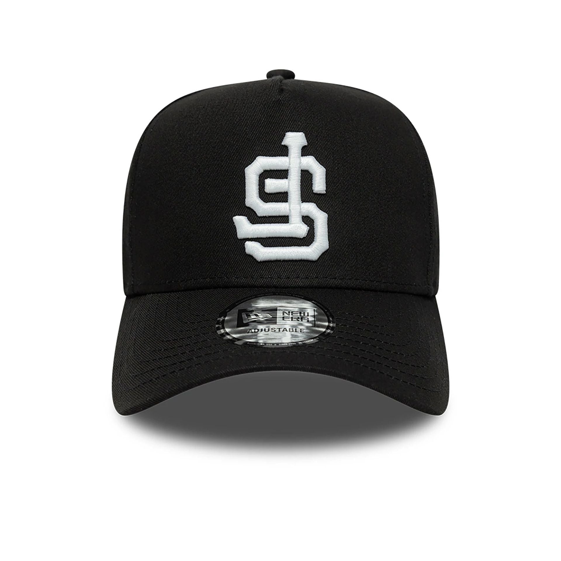 This is a San Francisco Giants Halloween Glow In The Dark Black 9FORTY A-Frame Adjustable Cap 3