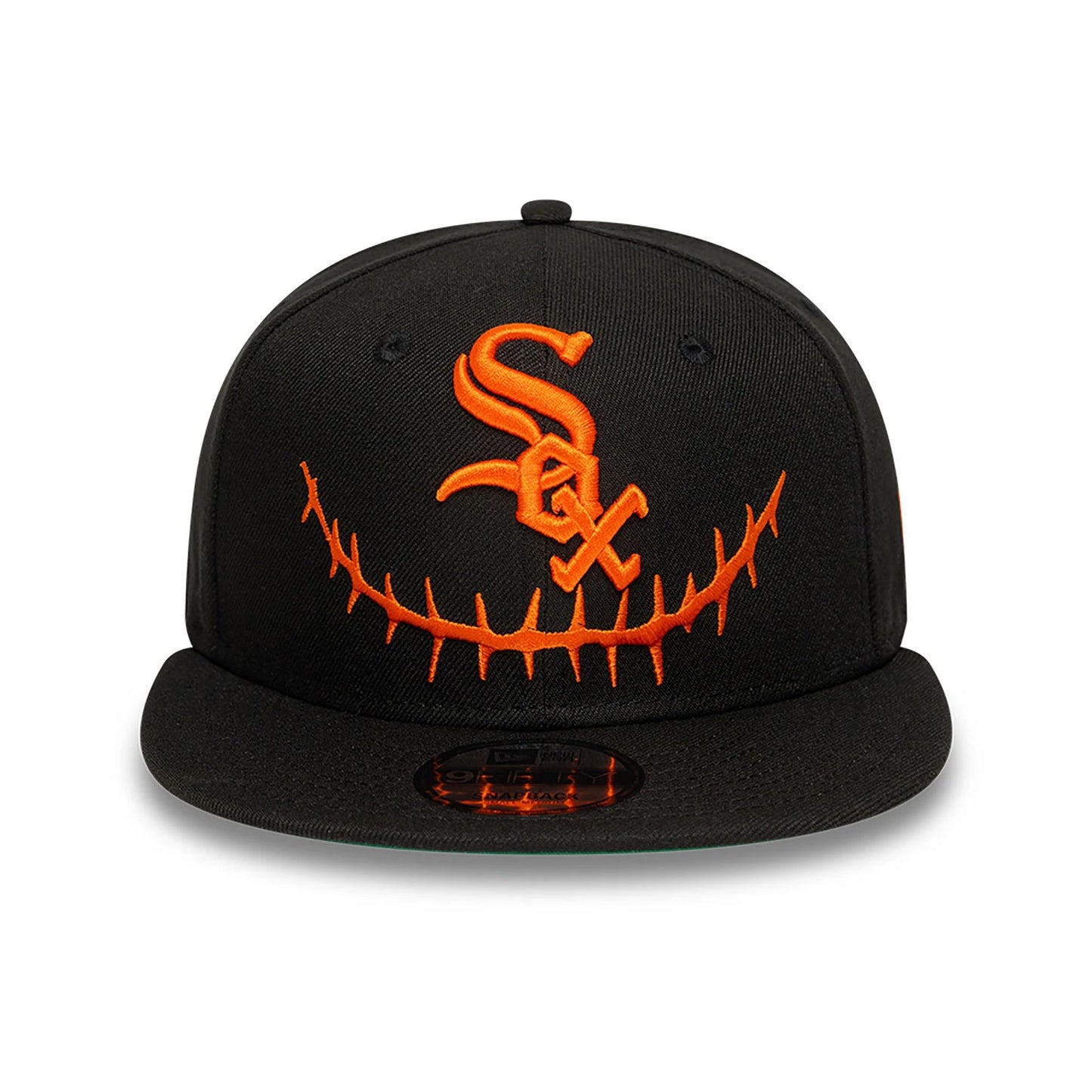 This is a Chicago White Sox Pumpkin Black 9FIFTY Snapback Cap 3