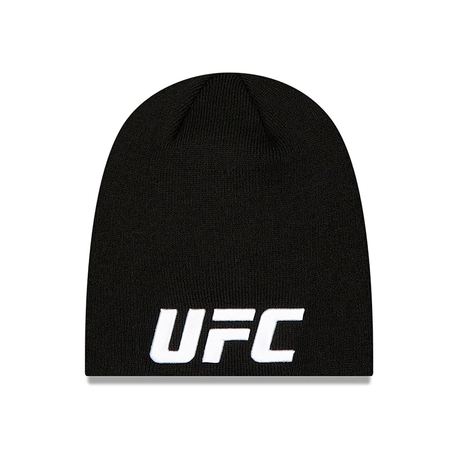 This is a Ultimate Fighting UFC MMA Black Skull Knit Beanie Hat 1