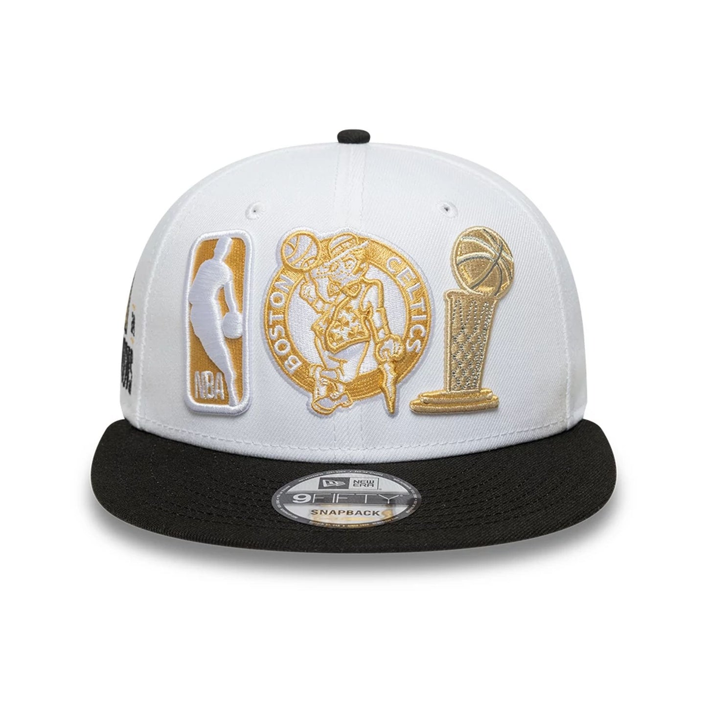 This is a Boston Celtics NBA Ring Ceremony White 9FIFTY Snapback Adjustable Cap 2