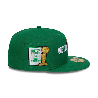 This is a Boston Celtics 18X Champions Green 59FIFTY Fitted Cap 6