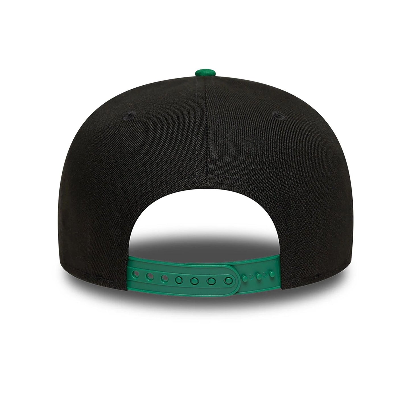 This is a Boston Celtics 18X Champions Black 9FIFTY A-Frame Adjustable Cap 5