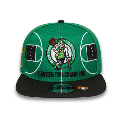 This is a Boston Celtics 18X Champions Green 9FIFTY A-Frame Adjustable Cap 3