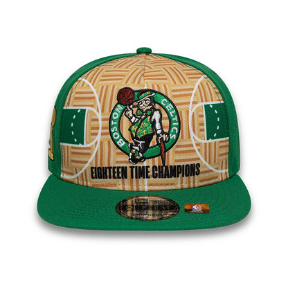 This is a Boston Celtics 18X Champions Green 9FIFTY A-Frame Adjustable Cap 3