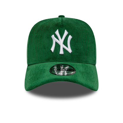 This is a New York Yankees MLB Cord Dark Green 39THIRTY A-Frame Stretch Fit Cap 2