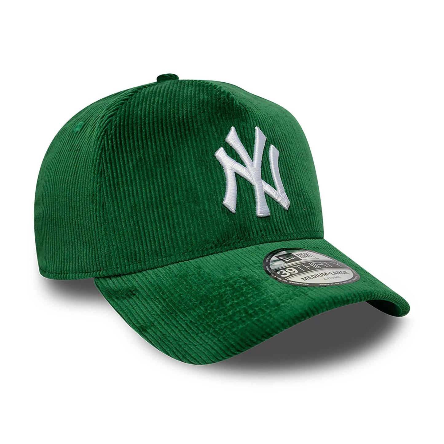 This is a New York Yankees MLB Cord Dark Green 39THIRTY A-Frame Stretch Fit Cap 3