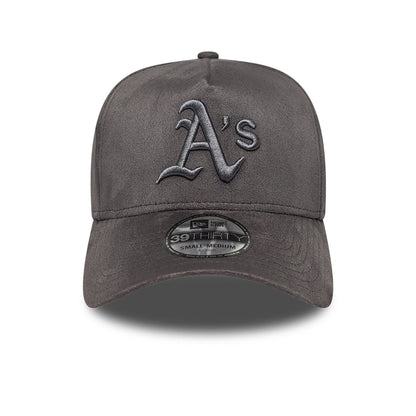 This is a Oakland Athletics MLB Suede Grey 39THIRTY A-Frame Stretch Fit Cap 2