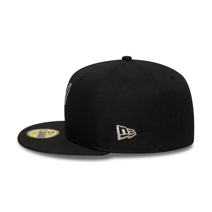 This is a San Antonio Spurs OVO x NBA 2024 Black 59FIFTY Fitted Cap 7