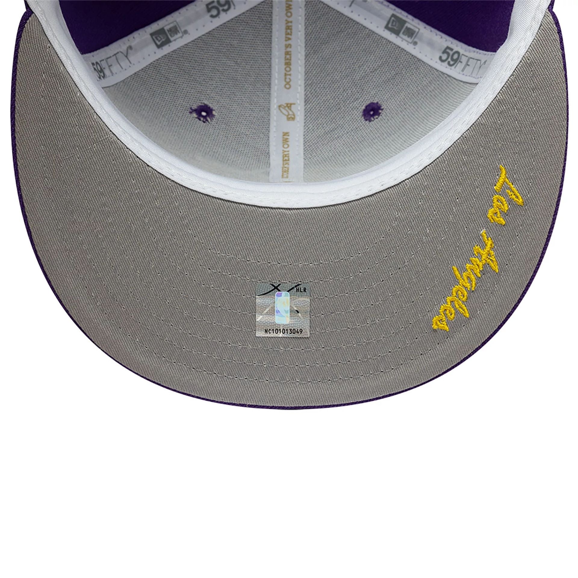 This is a LA Lakers OVO x NBA 2024 Purple 59FIFTY Fitted Cap 2