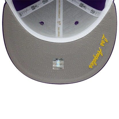 This is a LA Lakers OVO x NBA 2024 Purple 59FIFTY Fitted Cap 2