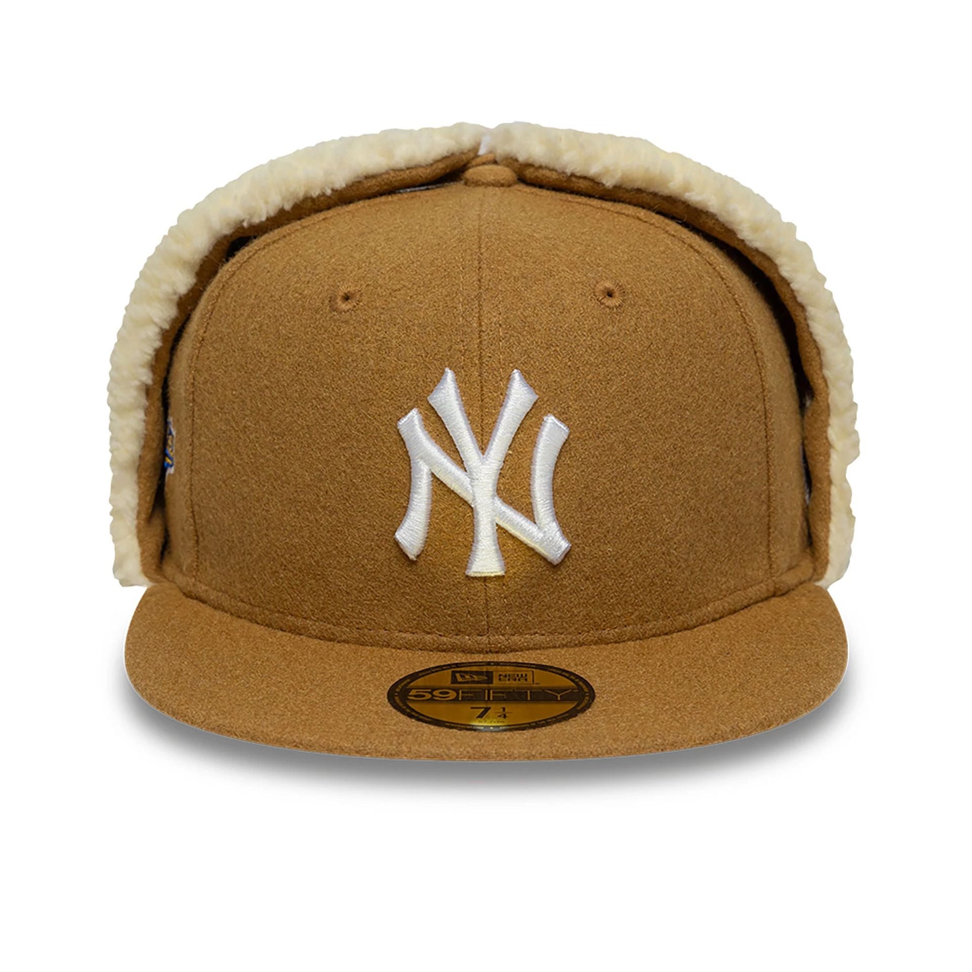 This is a New York Yankees Image Beige Dogear 59FIFTY Fitted Cap 3