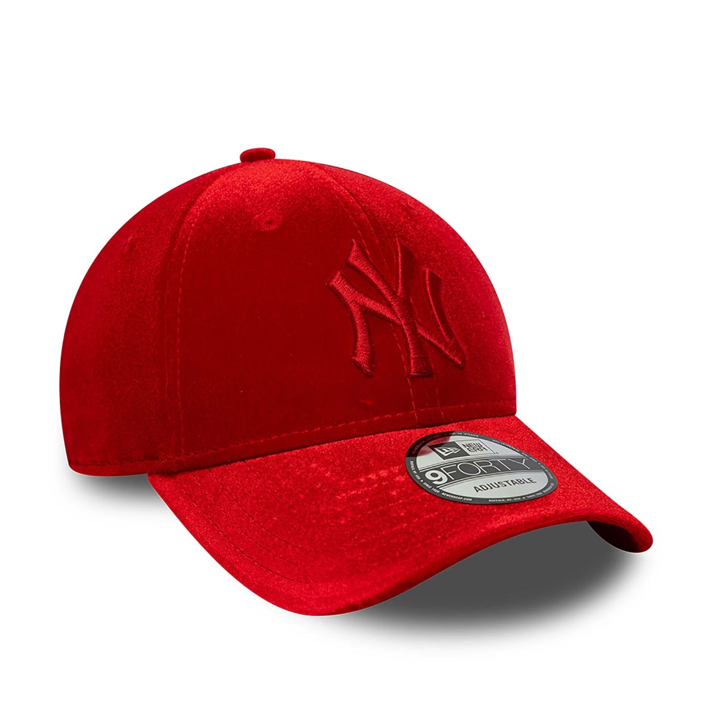 This is a New York Yankees Tonal Velvet Red 9FORTY Adjustable Cap 3