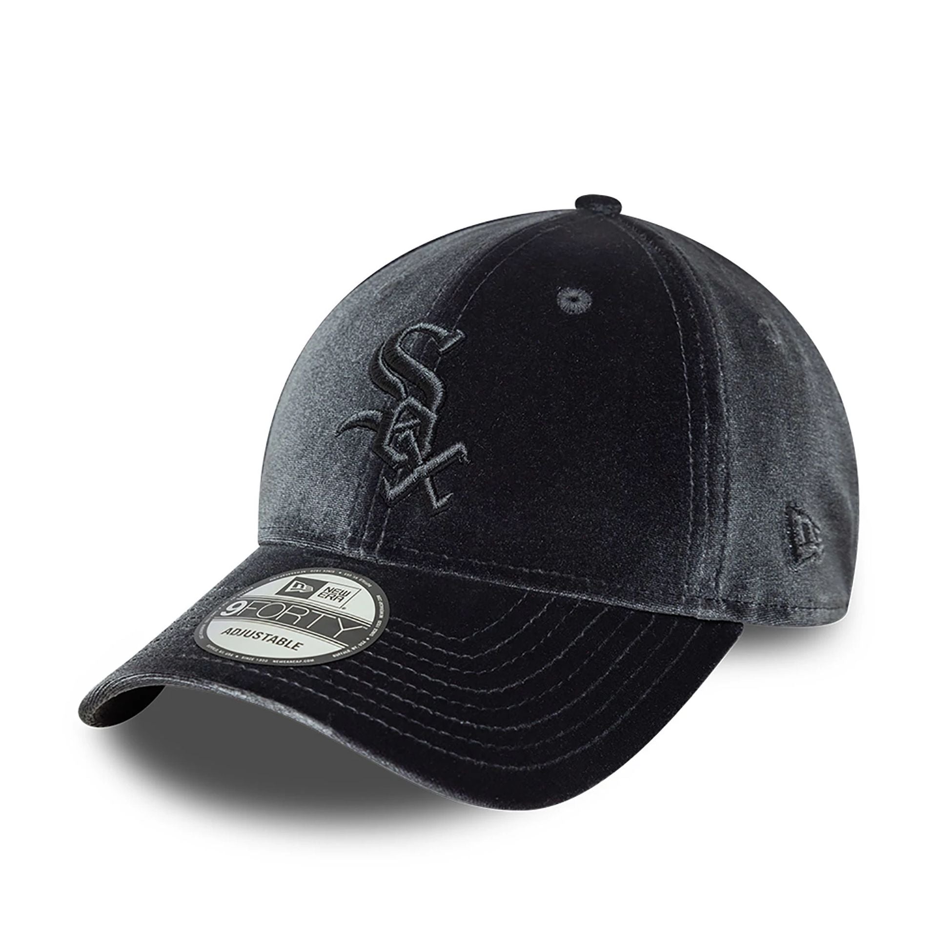 This is a Chicago White Sox Tonal Velvet Dark Grey 9FORTY Adjustable Cap 1