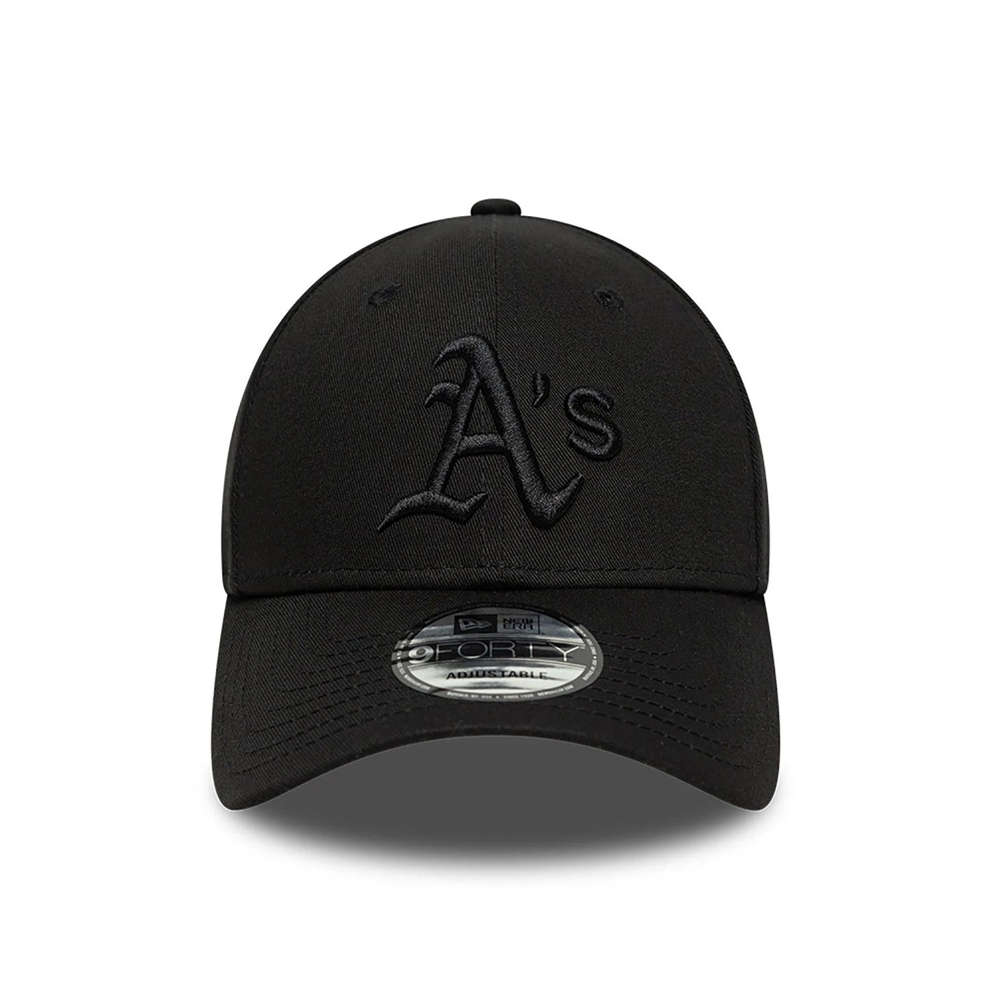 This is a Oakland Athletics Satin Lined Black 9FORTY Adjustable Cap 2