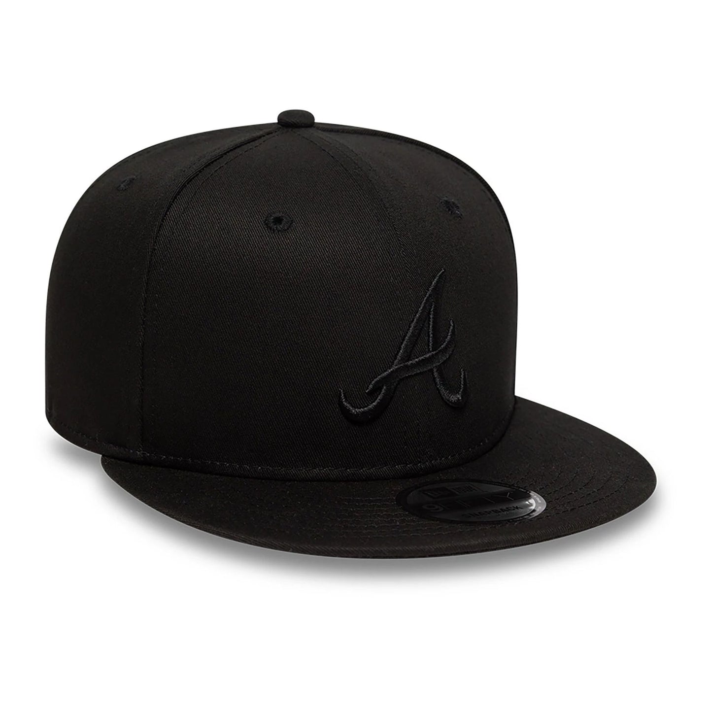 This is a Atlanta Braves Satin Lined Black 9FIFTY Snapback Adjustable Cap 3