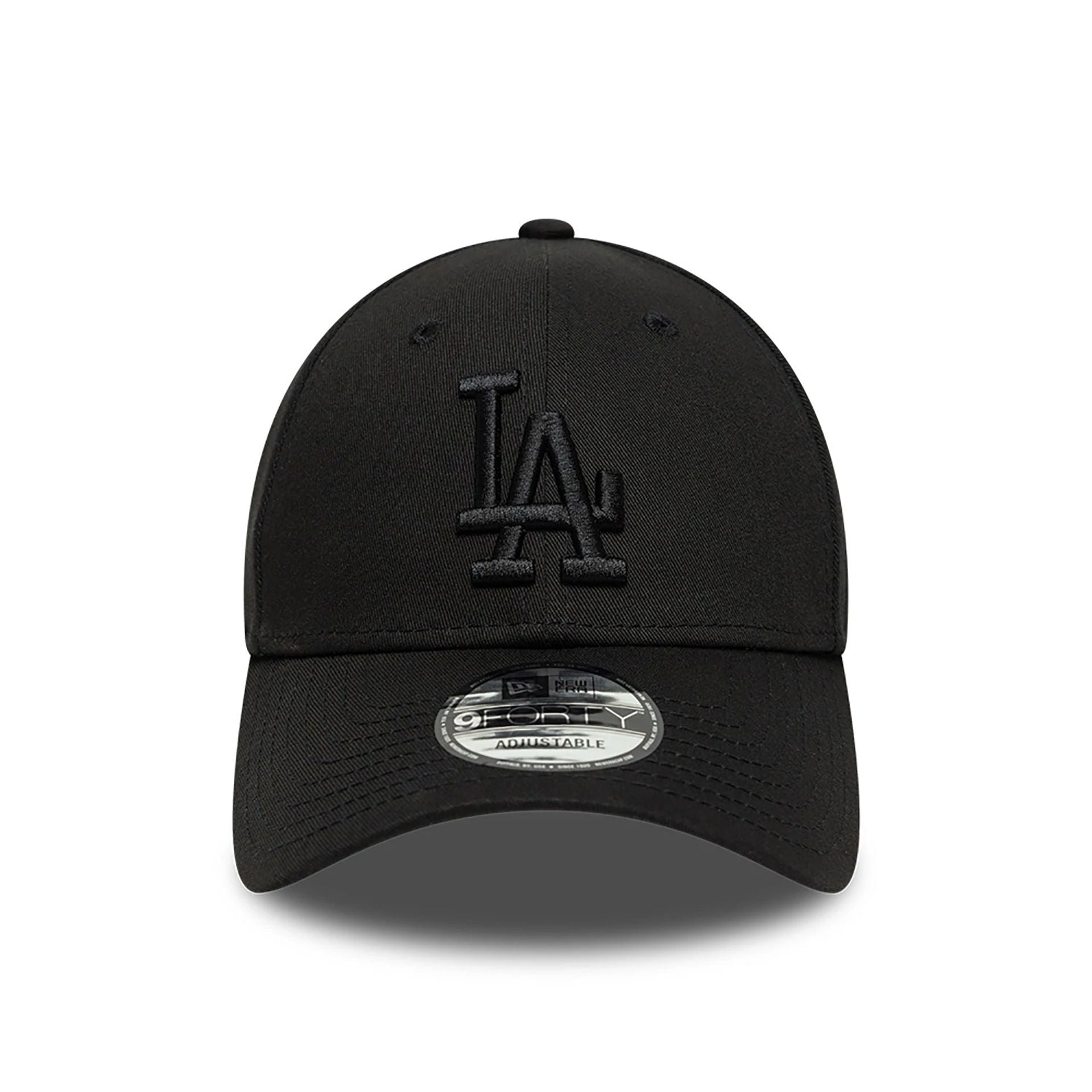 This is a LA Dodgers Satin Lined Black 9FORTY Adjustable Cap 2