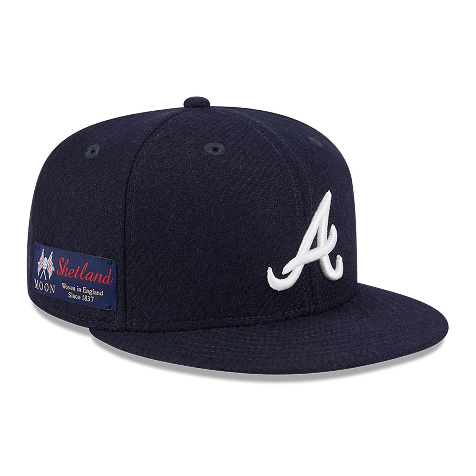 This is a Atlanta Braves Shetland Moon® Navy 59FIFTY Fitted Cap 1