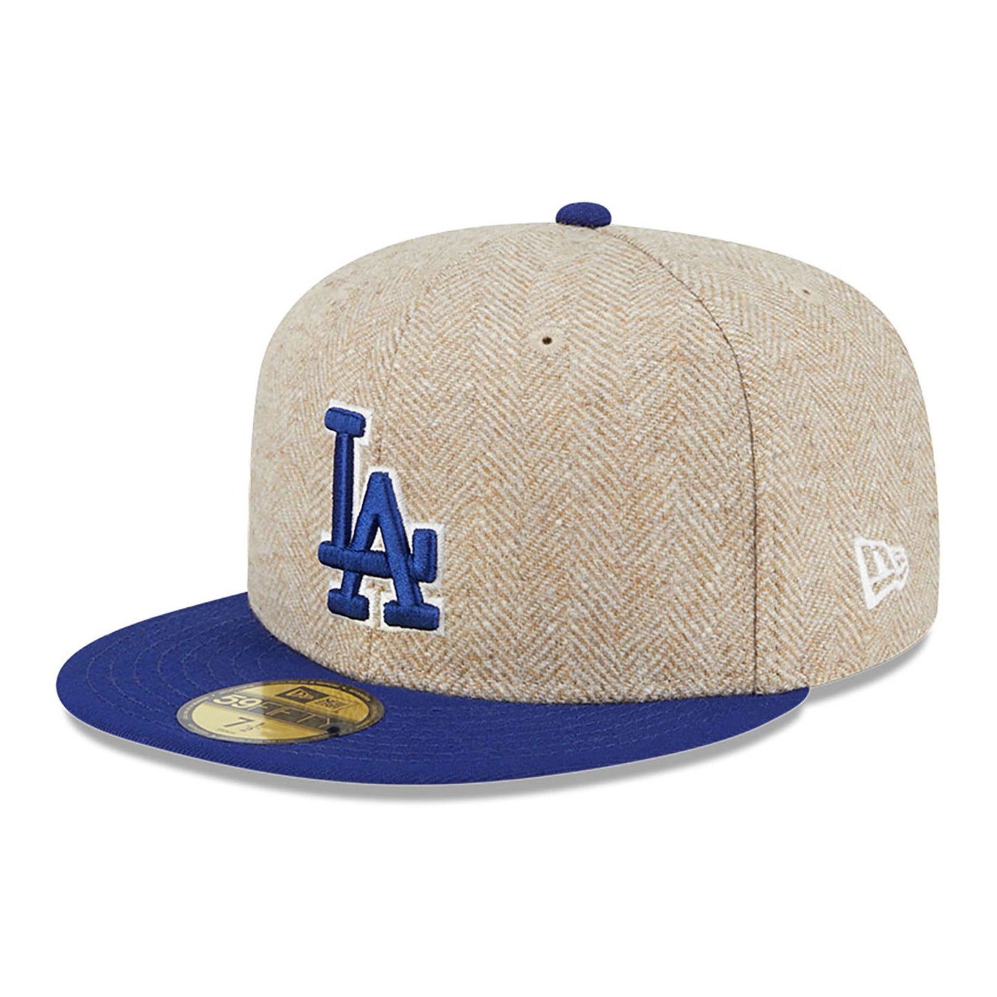 This is a LA Dodgers Herringbone Moon® Cream 59FIFTY Fitted Cap 5