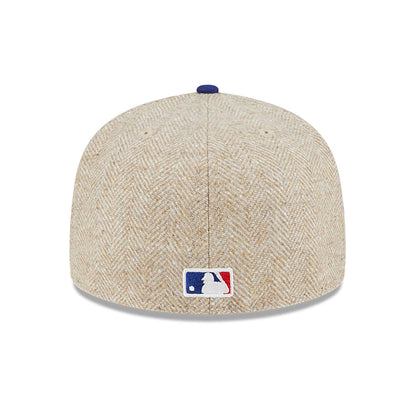 This is a LA Dodgers Herringbone Moon® Cream 59FIFTY Fitted Cap 3