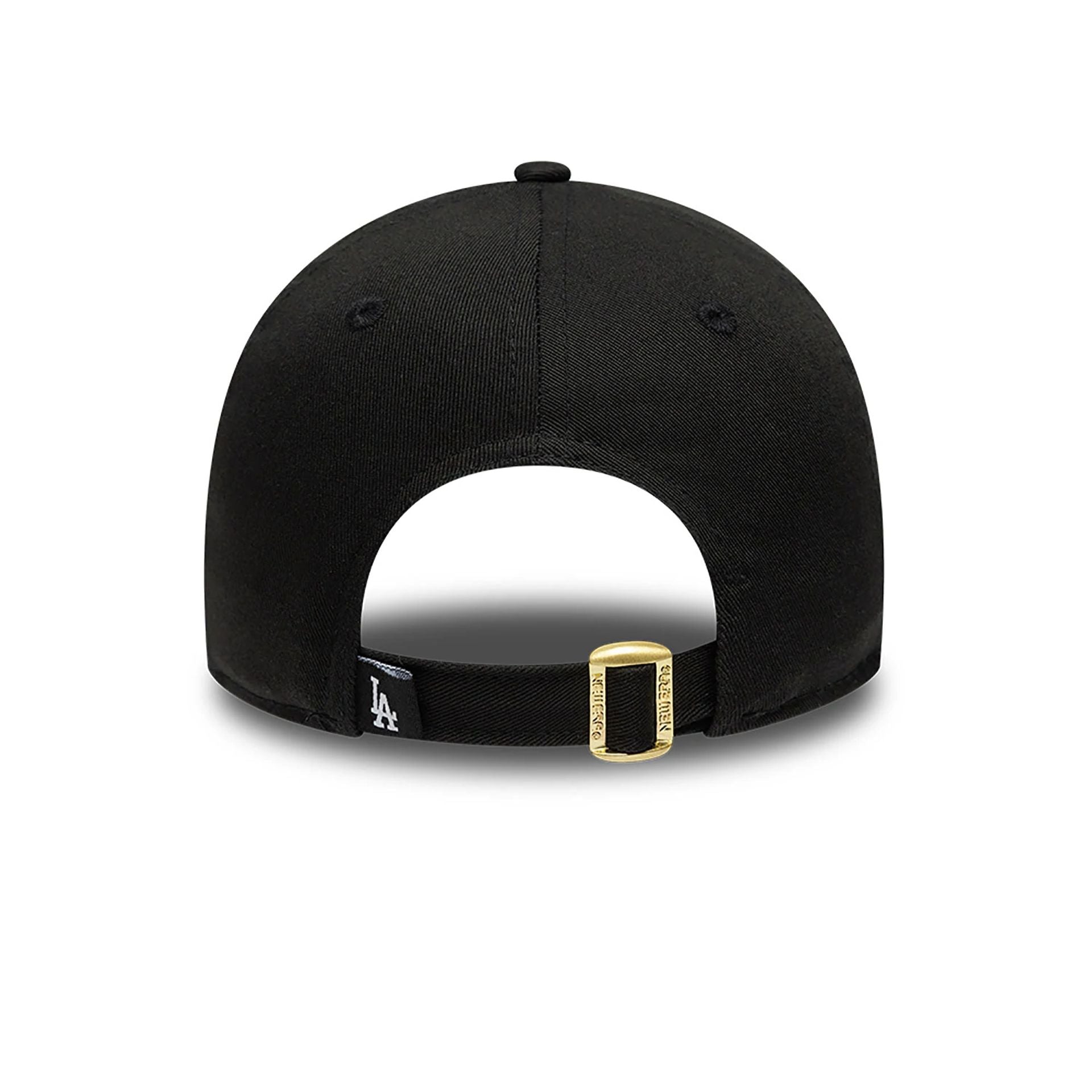 This is a LA Dodgers Child Christmas Lights Black 9FORTY Adjustable Cap 4