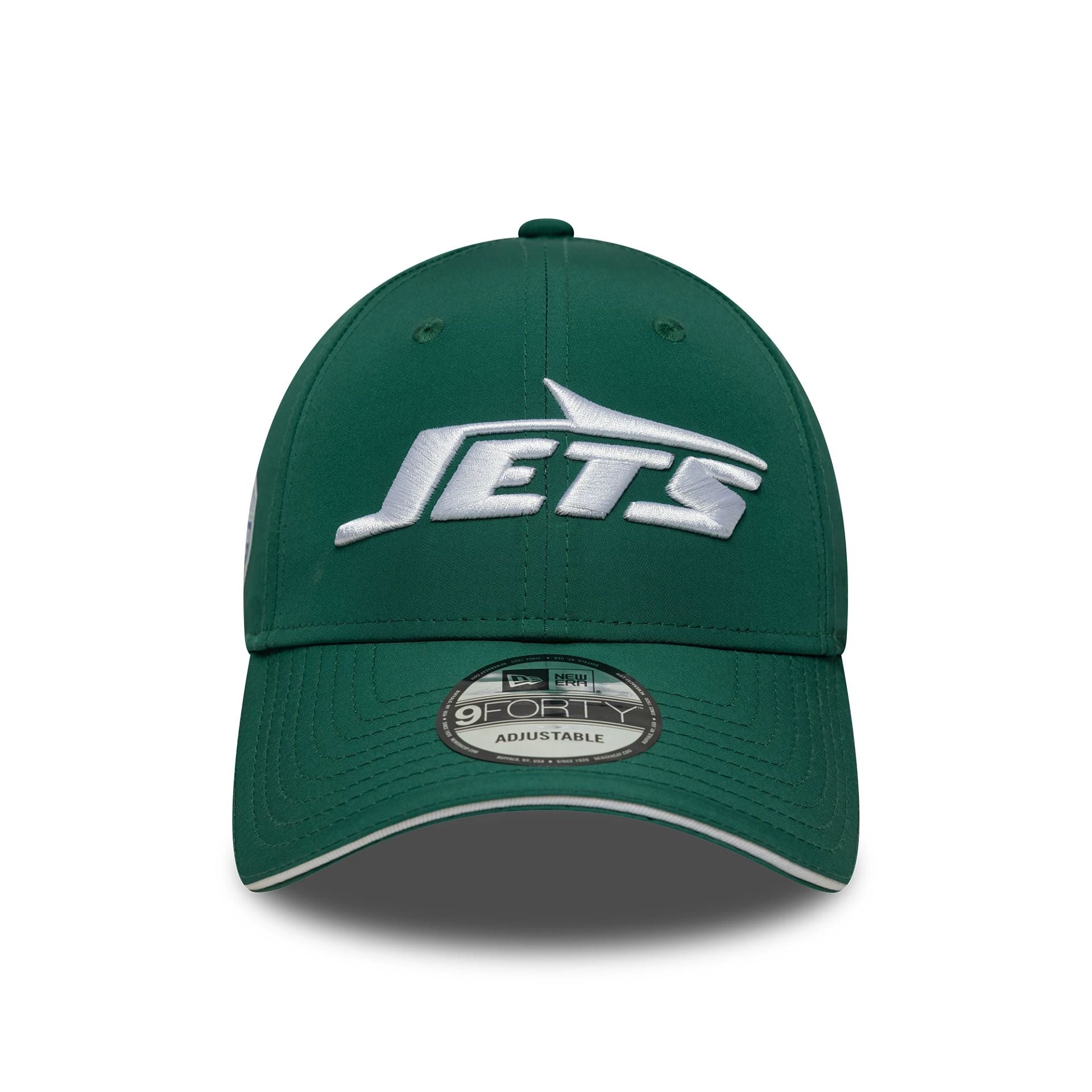 This is a New York Jets NFL International Series Games London 2024 Green 9FORTY Adjustable Cap 2