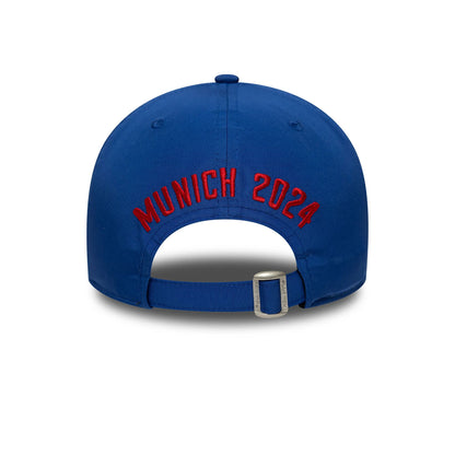 This is a New York Giants NFL International Series Games Munich 2024 Blue 9FORTY Adjustable Cap 4