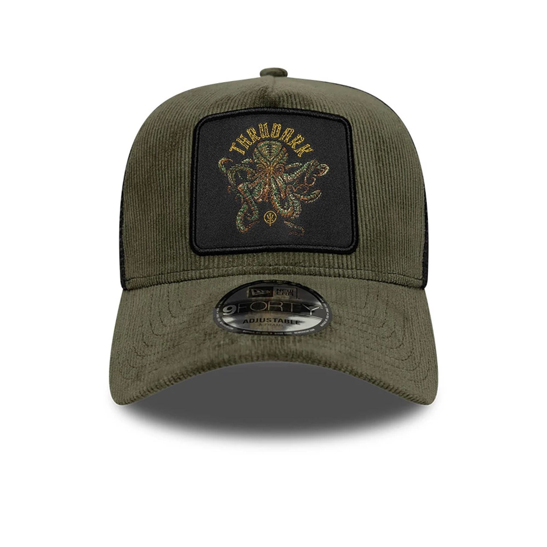 This is a ThruDark x New Era Artist Green 9FORTY A-Frame Trucker Adjustable Cap 2