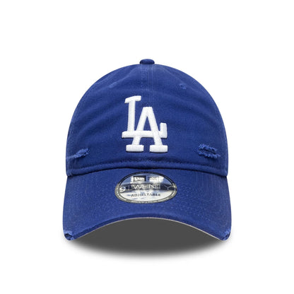 This is a LA Dodgers MLB Distressed Dark Blue 9TWENTY Adjustable Cap 2