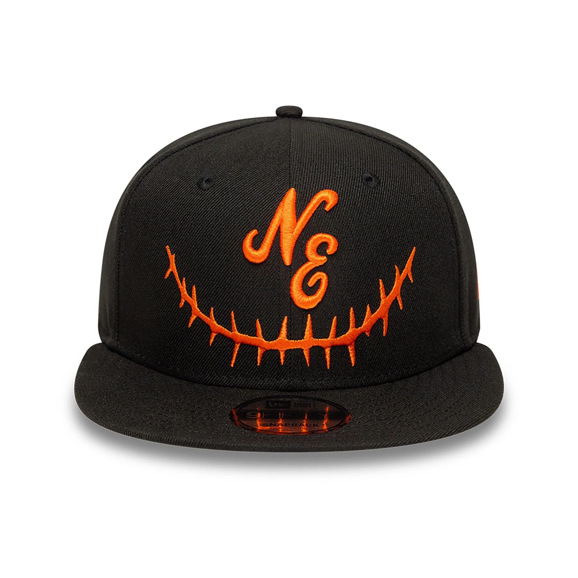 This is a New Era Pumpkin Black 9FIFTY Snapback Cap 3