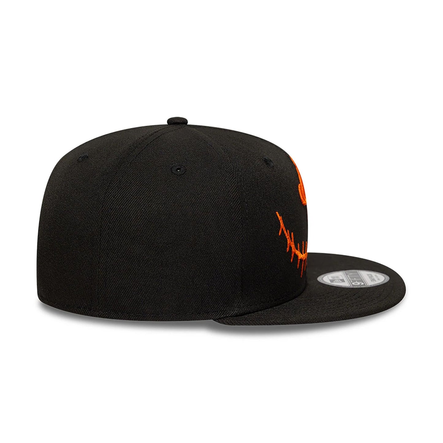 This is a New Era Pumpkin Black 9FIFTY Snapback Cap 6