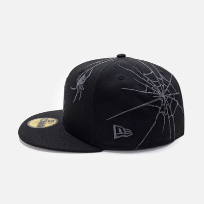 This is a New York Yankees Halloween Spider Web Black 59FIFTY Fitted Cap 6