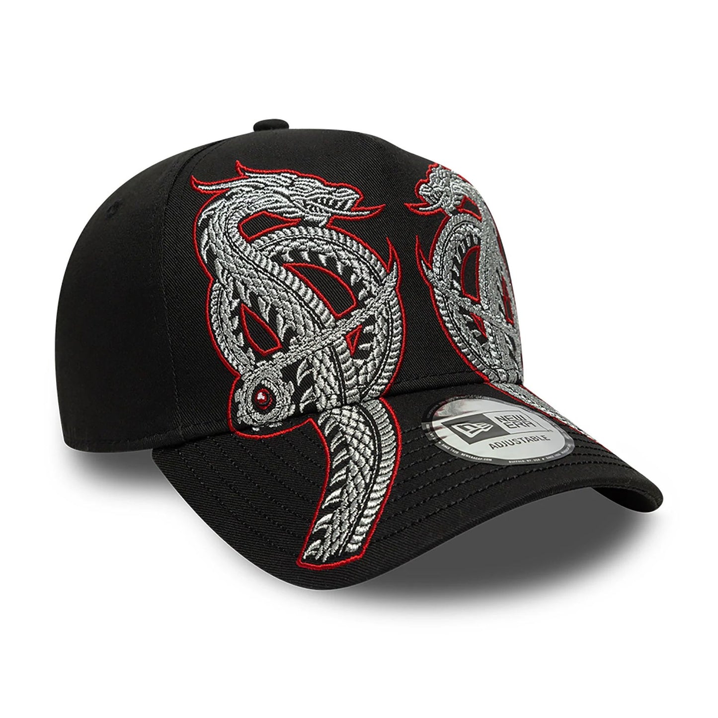 This is a House Of The Dragon Twin Dragon Black 9FORTY A-Frame Adjustable Cap 3