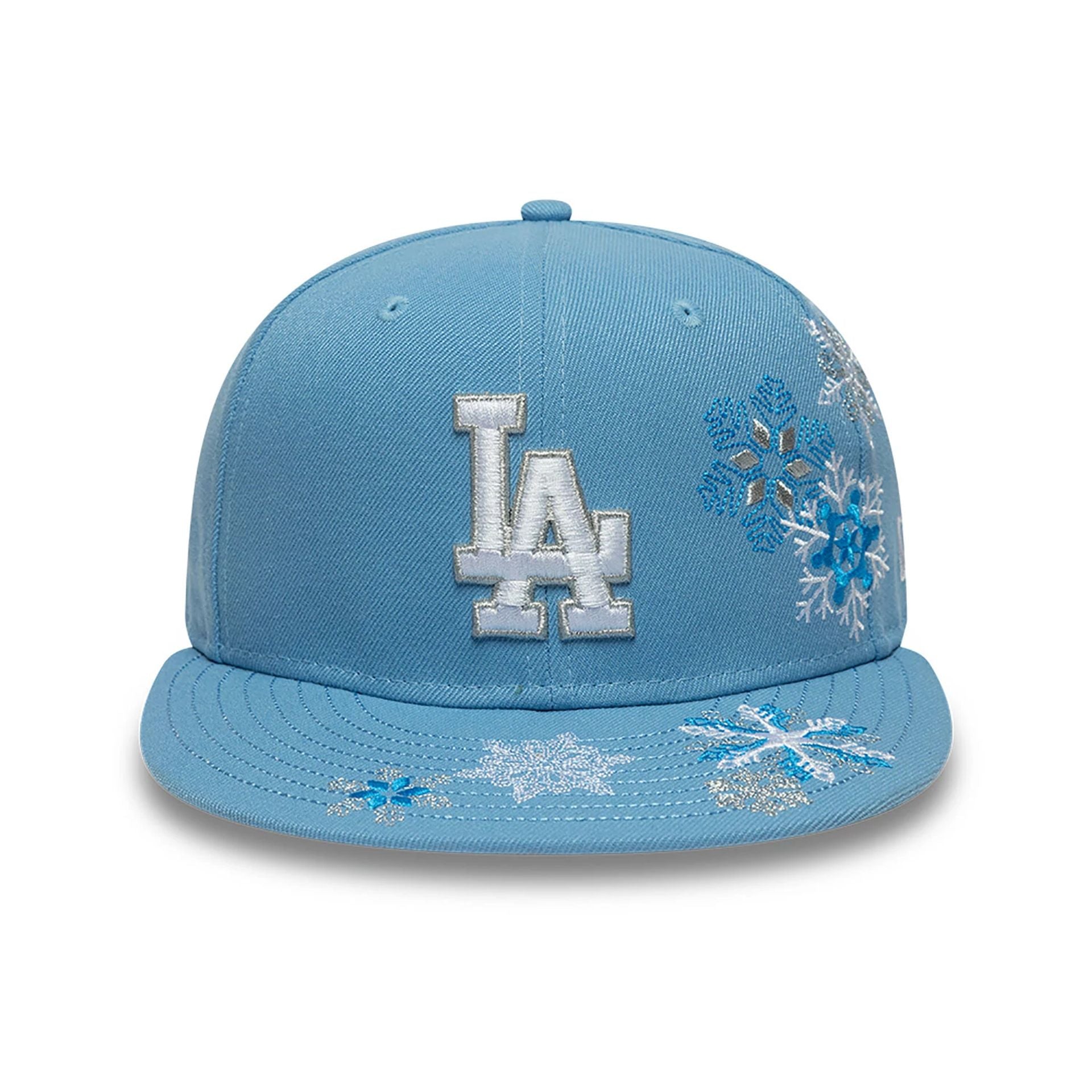 This is a LA Dodgers Winter Pastel Blue 59FIFTY Fitted Cap 3