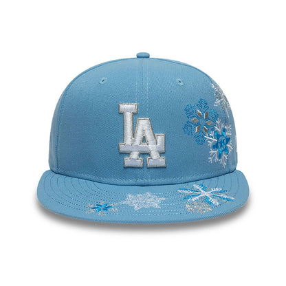 This is a LA Dodgers Winter Pastel Blue 59FIFTY Fitted Cap 3