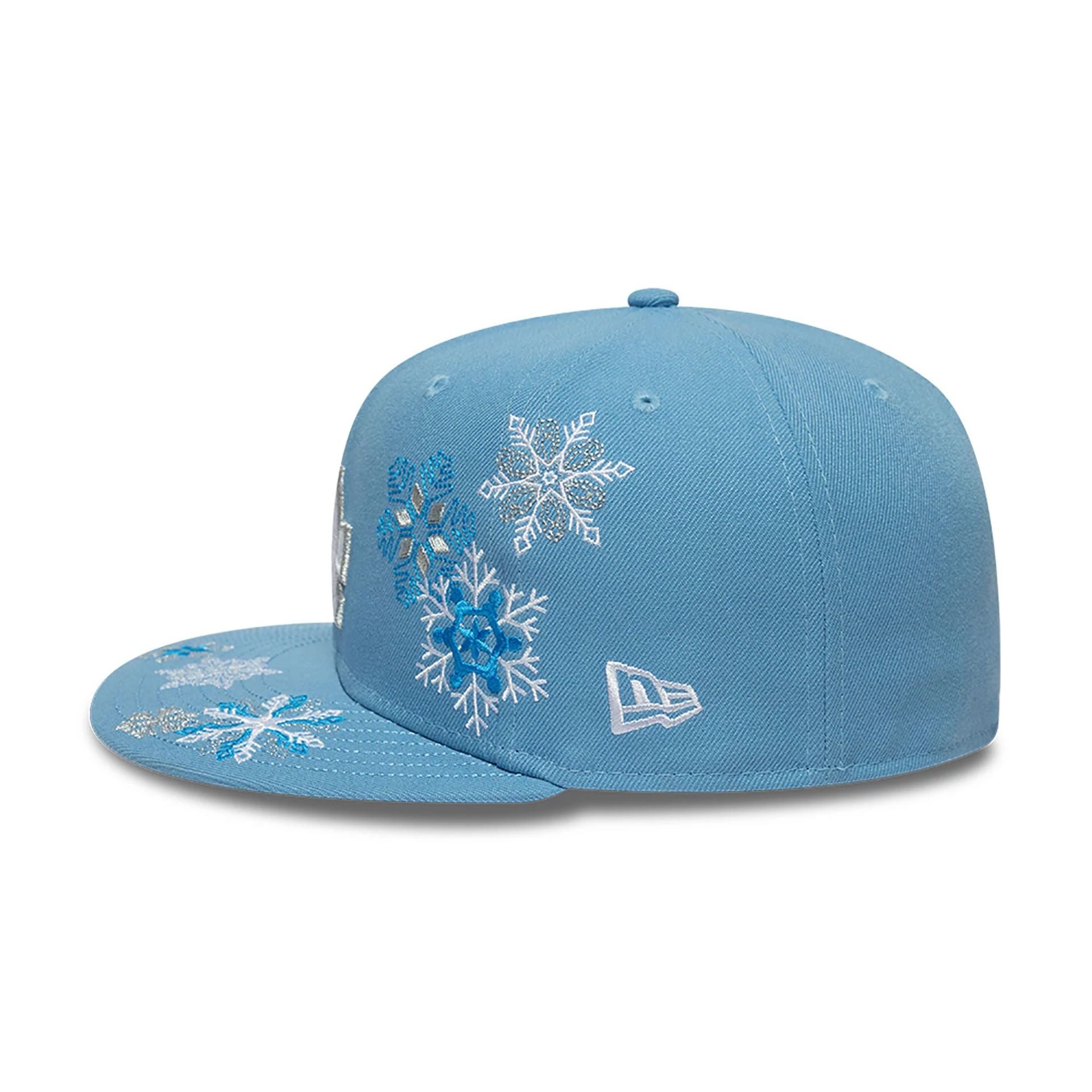 This is a LA Dodgers Winter Pastel Blue 59FIFTY Fitted Cap 7