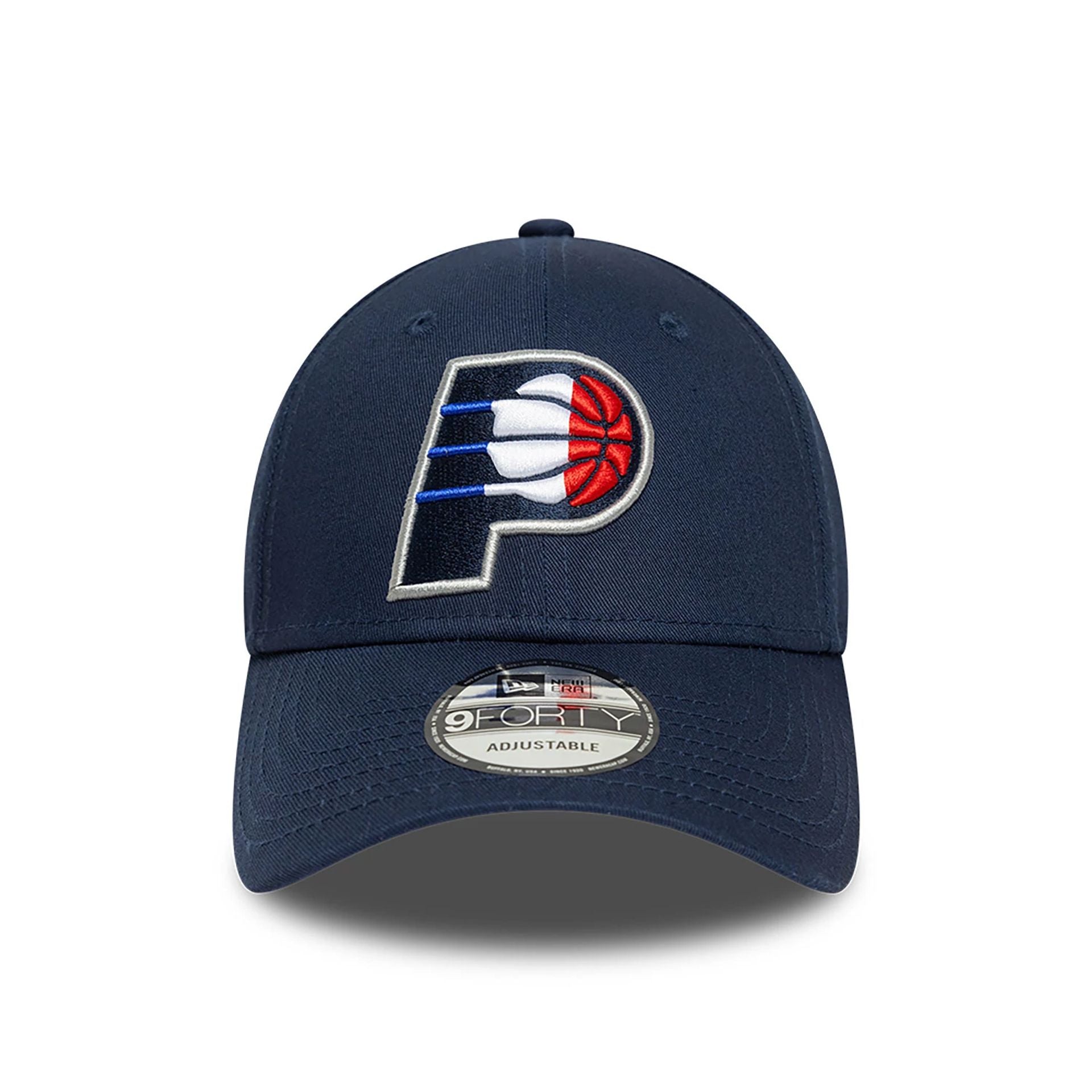 This is a Indiana Pacers NBA Paris Games 2025 Navy 9FORTY Adjustable Cap 2