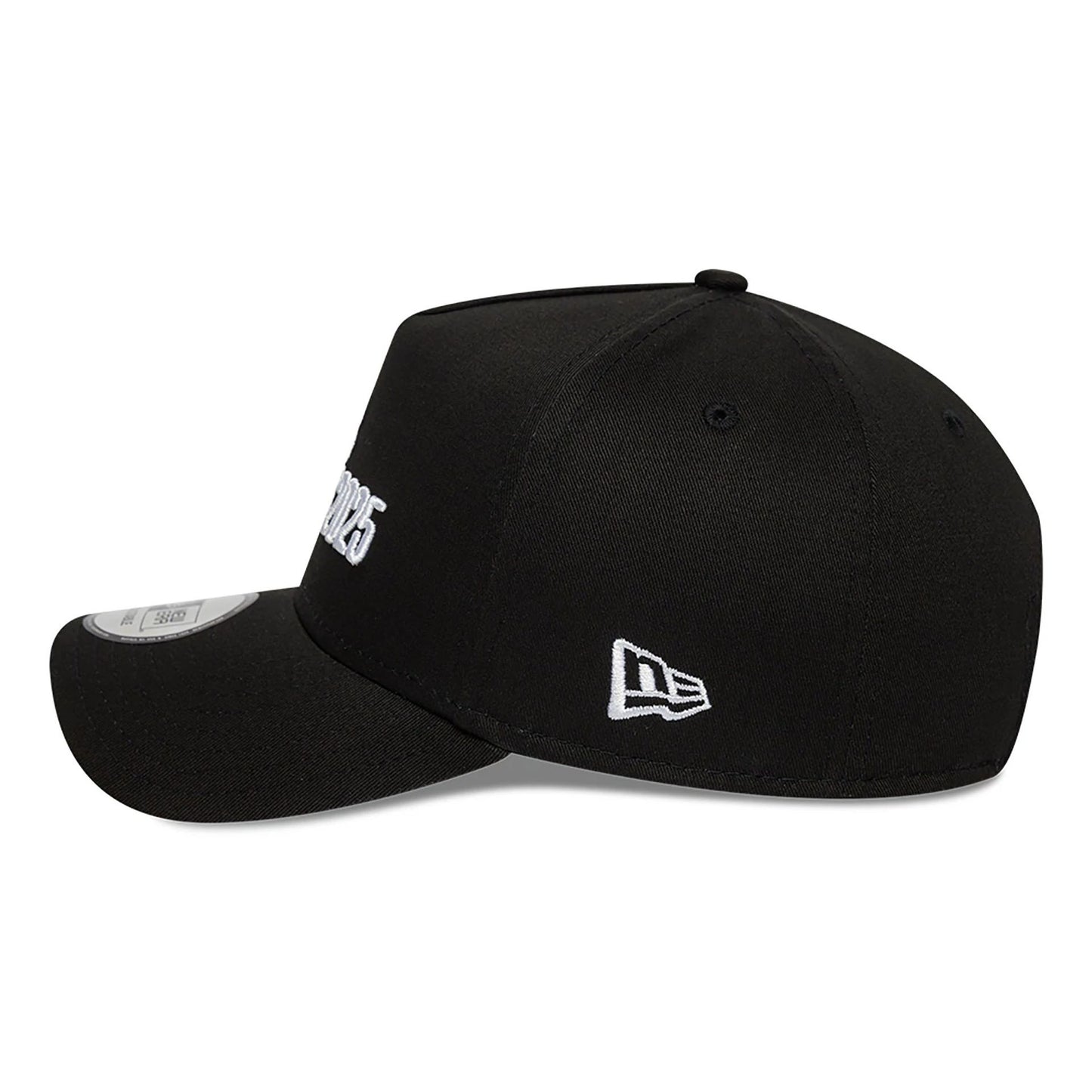 This is a NBA Paris Games 2025 Black 9FORTY E-Frame Adjustable Cap 7